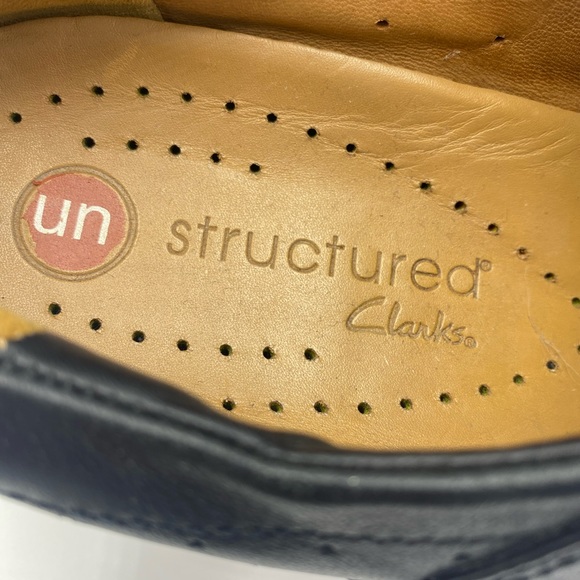 Clarks 8.5 m woman’s leather shoes walking comfort - Picture 7 of 12